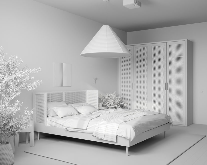 bedroom - lighting test